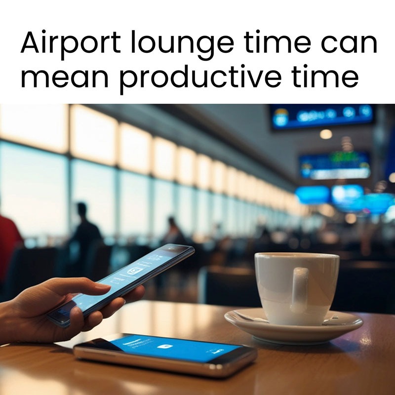 Business traveler airport survival guide with concierge assistance